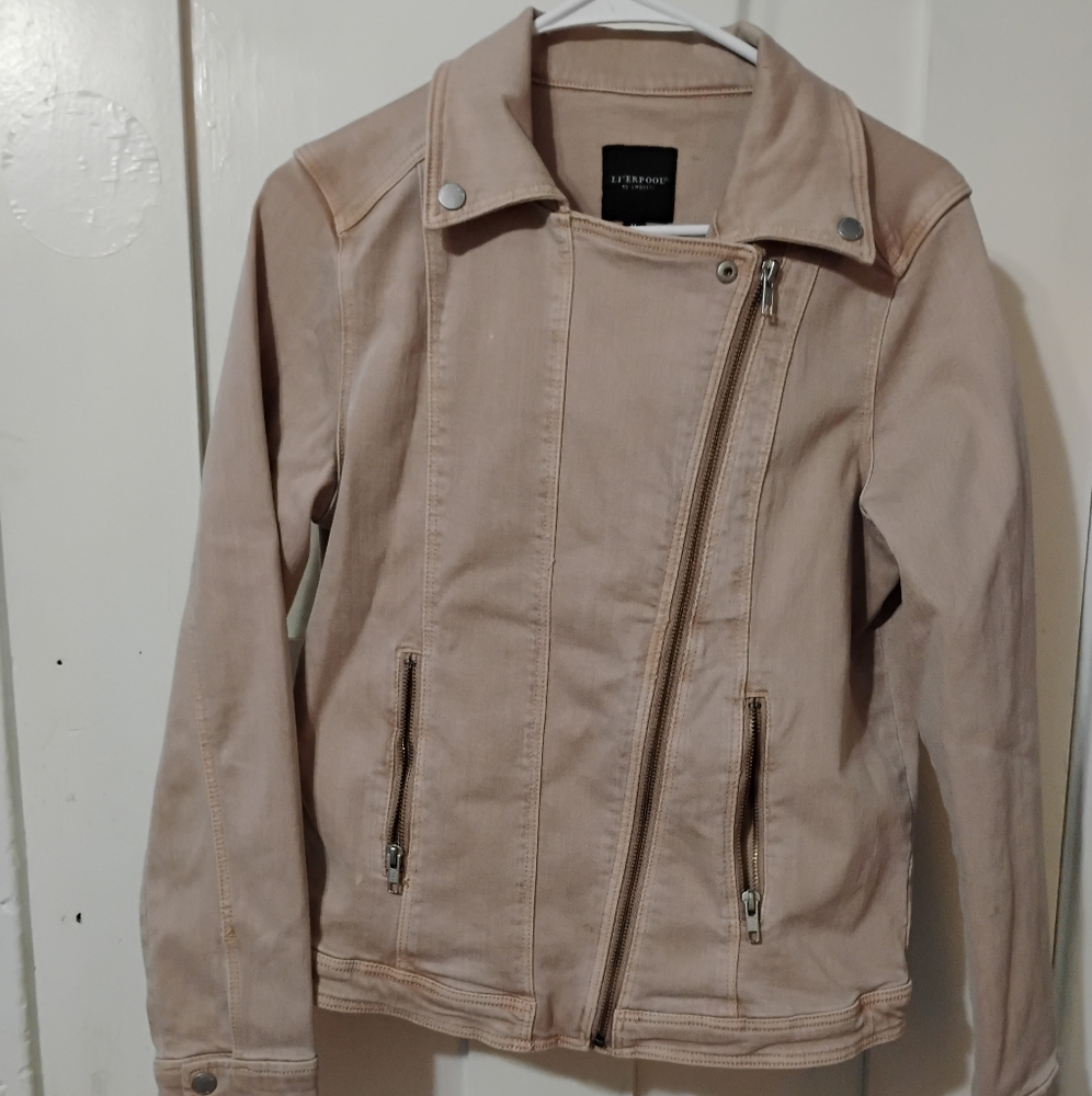 Liverpool light pink suede Jacket